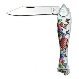 MIKOV Otvírací kapesní nůž rybička s motýlky - 2101017