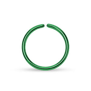 Šperky4U Piercing do nosu - kruh zelený - N0004-0806