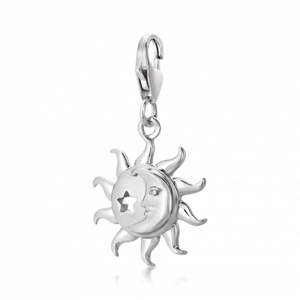 SOFIA stříbrný přívěsek charm slunce, měsíc a hvězda AEIC2941/R