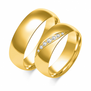SOFIA zlatý dámský snubní prsten ZSO-350WYG