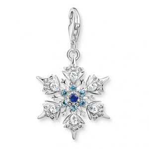 THOMAS SABO přívěsek charm Snowflake with blue stones 1902-945-7