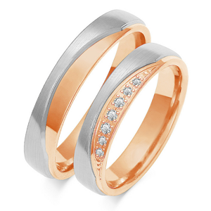 SOFIA zlatý pánský snubní prsten ZSOP-7MRG+WG