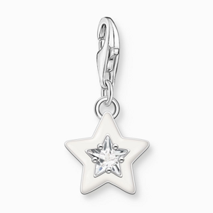 THOMAS SABO přívěsek charm Star with white stone 2044-041-14