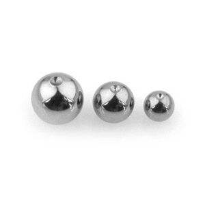 Náhradní ocelová kulička na piercing, různé velikosti, sada 10 ks - Průměr: 4 mm