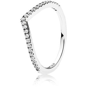Pandora Třpytivý stříbrný prsten Timeless 196316CZ 52 mm