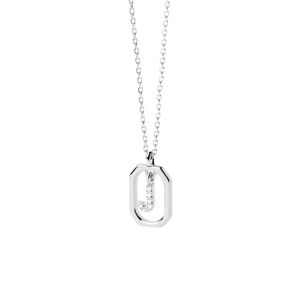 PDPAOLA Půvabný stříbrný náhrdelník písmeno "J" LETTERS CO02-521-U (řetízek, přívěsek)
