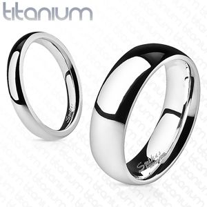 Prsten z titanu, 4 mm - Velikost: 47