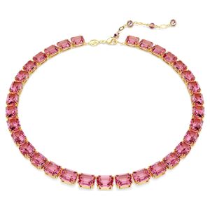 Swarovski Výrazný náhrdelník s růžovými krystaly Millenia 5683429